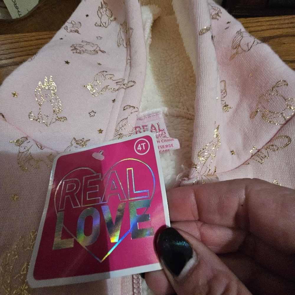 Real Love Unicorn Jacket 4T NWT